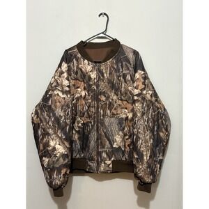 Gamehide Camo Hunting Jacket Mens Xl Reversible Insulated Bomber Realtree Puffer